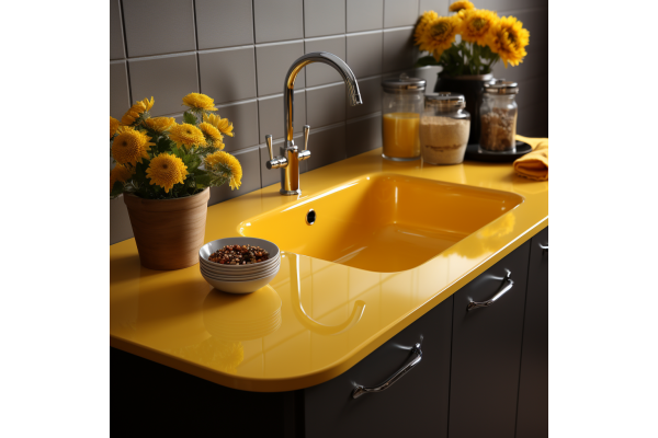 Мойка для кухни Corian Imperial yellow