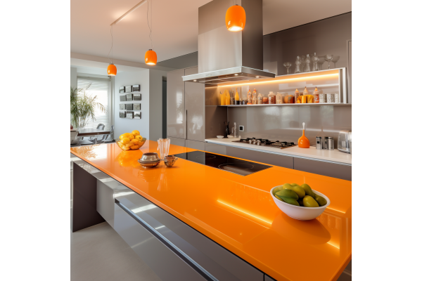 Столешница из акрила Corian Citrus orange