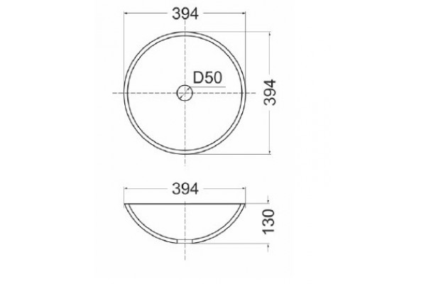 Раковина из искуственного камня CK 384 H