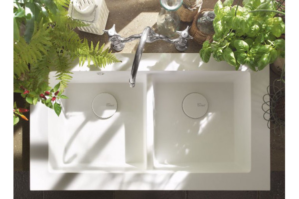 Двойная мойка DuPont Corian 873