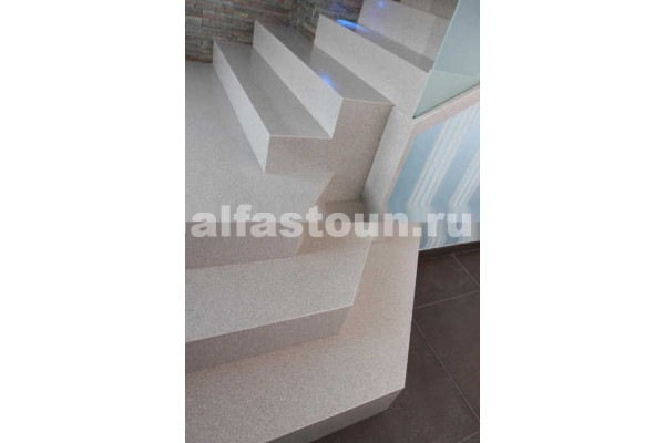 Ступени из искусственного камня для лестниц Corian Willow